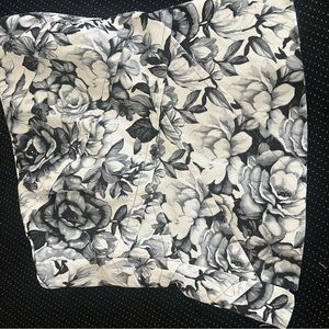 White House black market floral strapless top